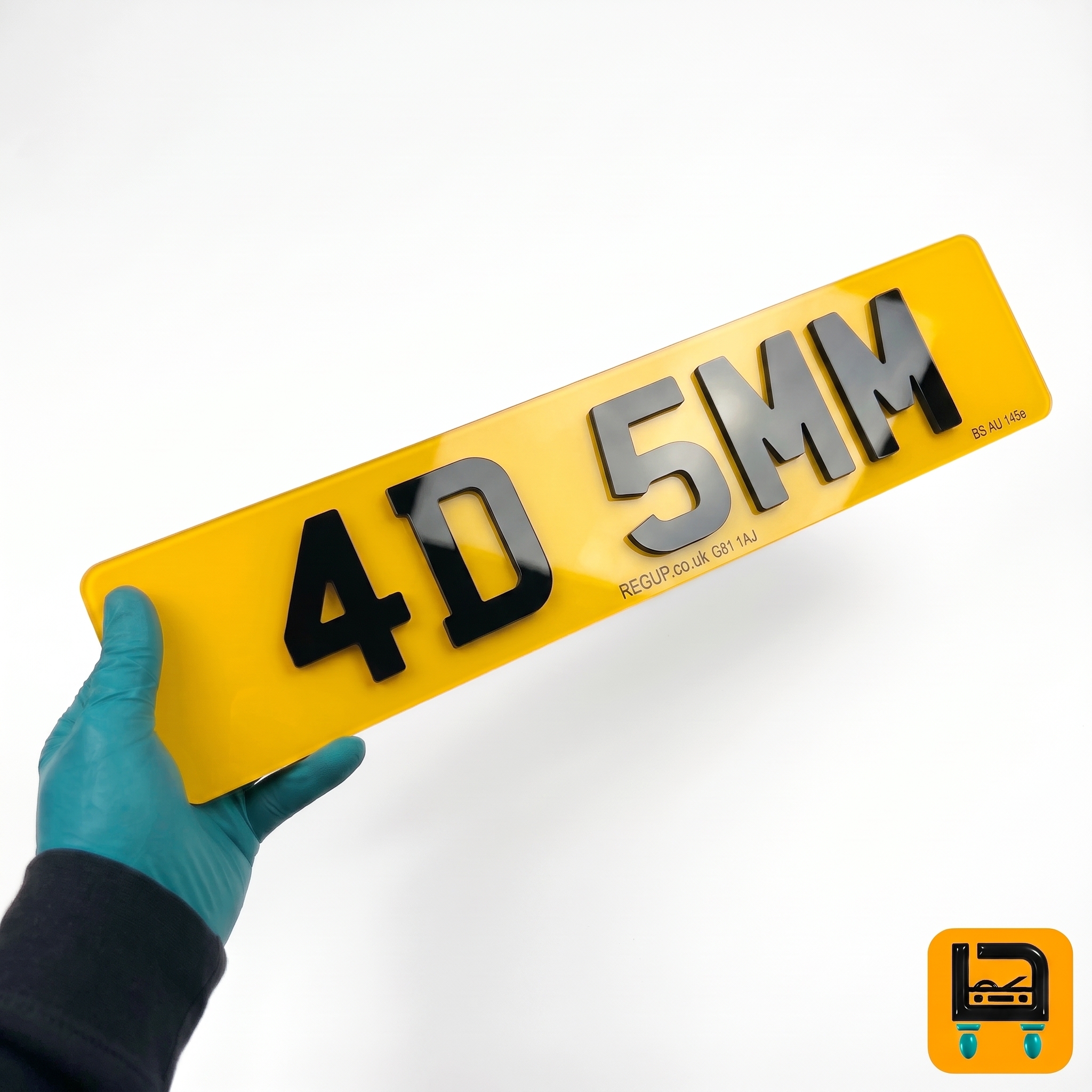 4D 5MM Number Plate