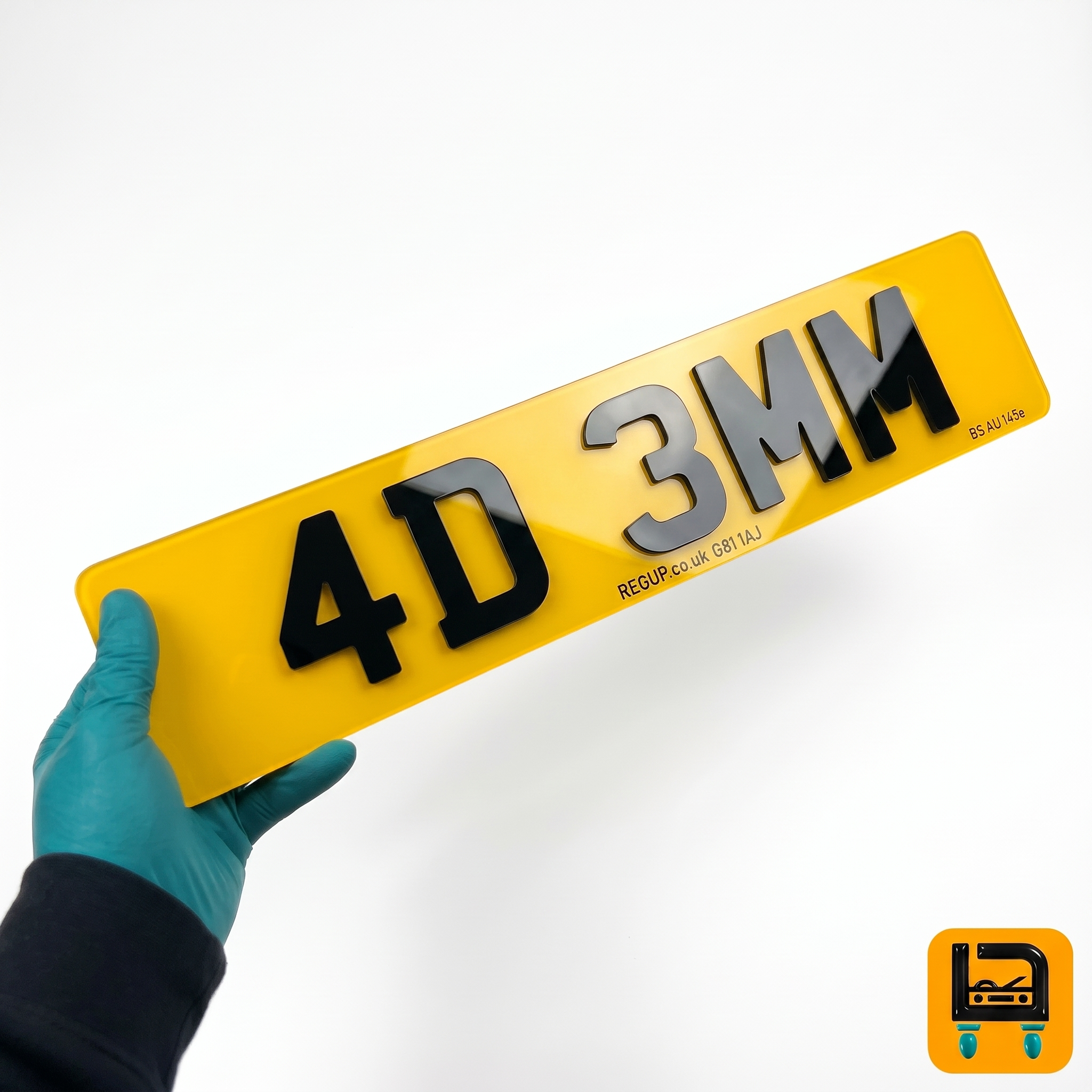 4D 3MM Number Plate
