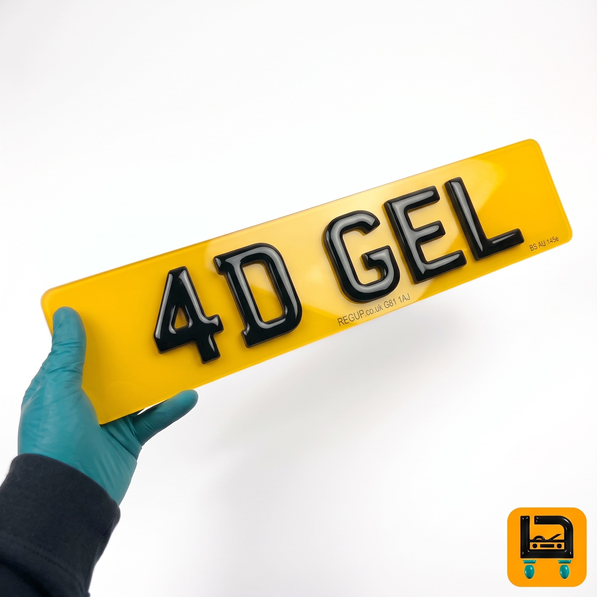 4D GEL Number Plate