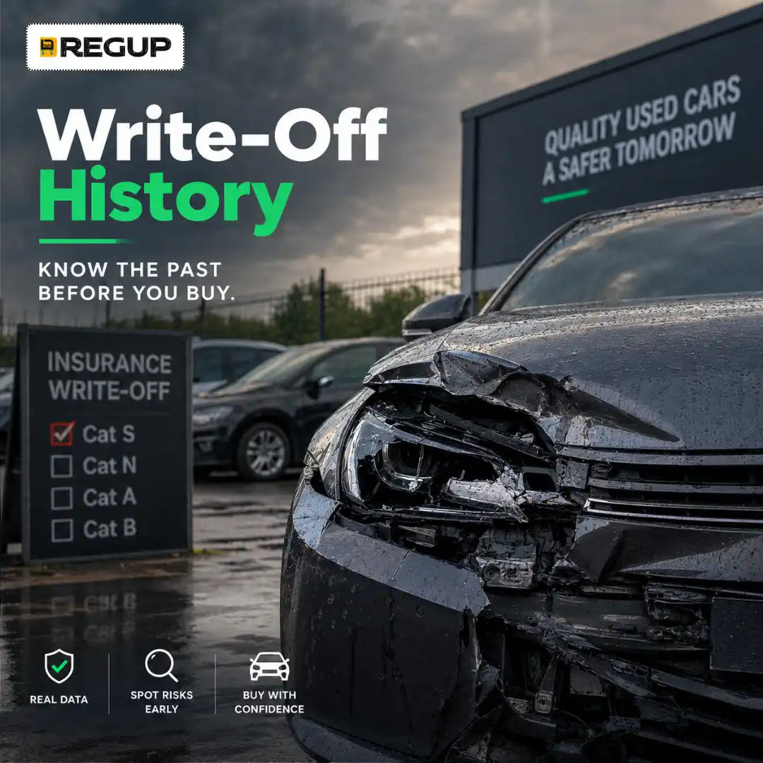 Free car check showing MOT history, mileage records and vehicle details before buying a used car