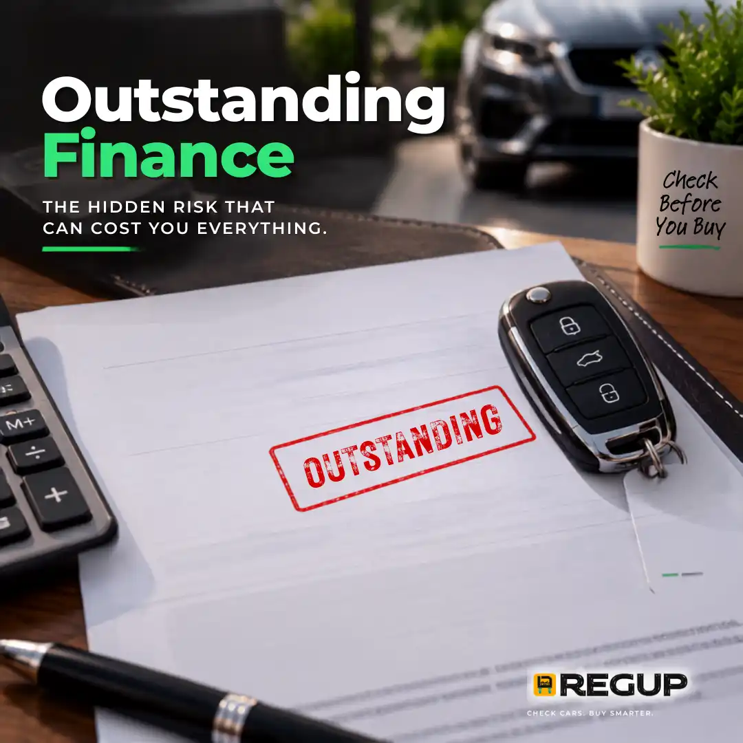 Paid car history report revealing outstanding finance, write-off history, stolen markers and verified mileage information