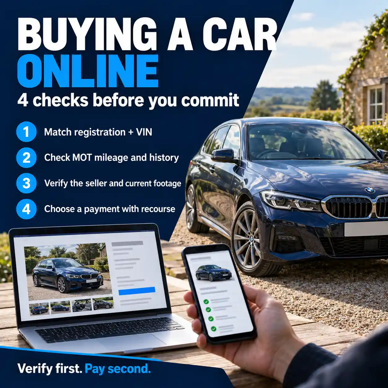 Buying a car online in the UK: four checks before committing to a purchase